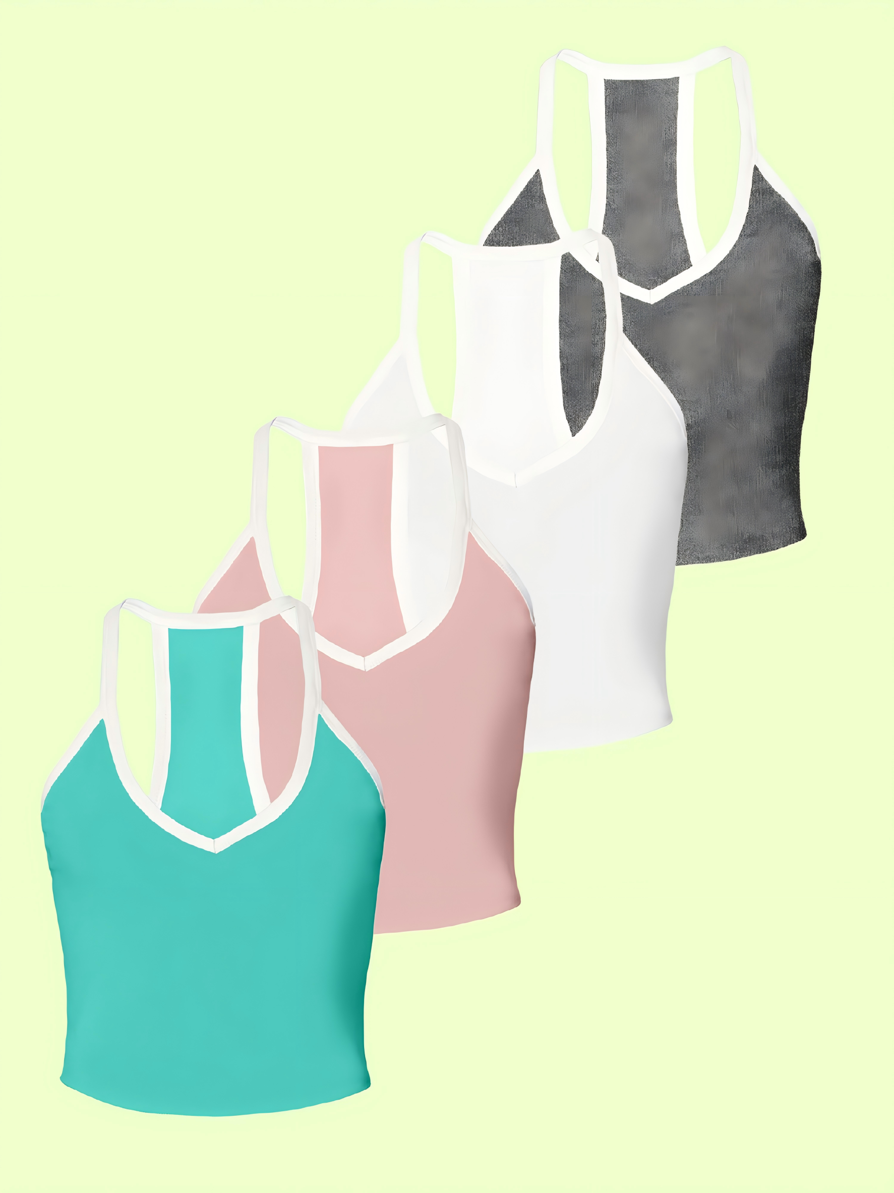 Teal+ Pink+ White+ Dark Gray