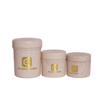 Envase Ecológico de Plástico para Manteca Corporal de 100ml 200ml 8oz, Botella de Paja de Trigo para Loción y Champú, para Envasado de Cosméticos F888