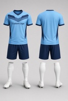 Ensemble complet de maillot de football personnalisé orange et noir imprimé, short, chaussettes, uniforme de football pour adultes, 100% polyester, col en V