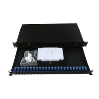 Harga pabrik untuk 12 Port 24 Port 48 Port Panel Patch kotak Terminal serat optik ODF