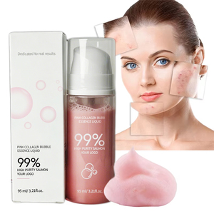 Suero de Burbujas de Colágeno Rosa PDRN de 95 g |   Suero Facial Hidratante Antiarrugas con 99% de Pureza de PDRN y Colágeno de Bajo Peso Molecular - Product Image 1