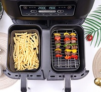 Plateaux en silicone de haute qualité de 8.5 pouces avec gants pour friteuses à air Ninja-2 pièces par paquet