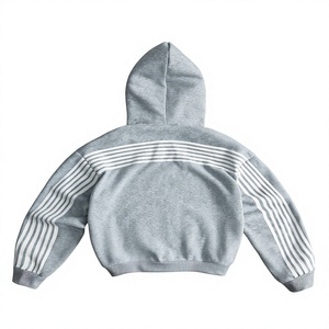 <b>Men's</b> Light Gray Hooded Solid Pattern <b>Pullover</b> Design and Breathable Winter Oversized Custom Made Hoodies For <b>Men</b> - Product Image 2