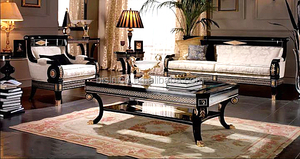 Bobini — ensemble de Table rectangulaire, or et noir, de luxe, parfait pour la salle à manger - Product Image 4