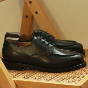 Chaussures Derby montantes en cuir, style Workwear American Vintage Americana, à bout carré japonais, légères, respirantes, antidérapantes et polyvalentes - Product Image 3