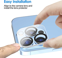 Lot de 3 protections d'écran en verre trempé HD 0,33 mm, qualité AAA pour iPhone 15 14 13 12 XR Pro Max 9H Téléphones mobiles