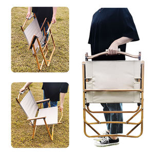 Silla Plegable Compacta de Aluminio para Exteriores, Estilo Kermit, con Acabado Imitación Madera - Product Image 2