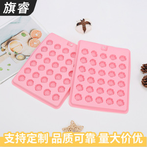 Silicone Baking Mold Rose Shape Pink 30 Cavities For Cake Decorating - Product Image 3