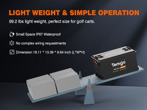 48V 105Ah 5376Wh クラブカート ディープサイクル Lifepo4 51.2V 低速観光用電動車 リチウムイオン ゴルフカート バッテリーパック - Product Image 6