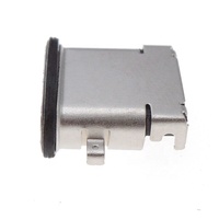 Conector USB impermeable Conector USB tipo C hembra SMD DIP de 24 pines con orificios de montaje