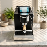 Machine à expresso à double chaudière avec plusieurs modes d'extraction et écran de surveillance de la pression en temps réel