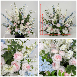 Fleurs artificielles de mariage haut de gamme en soie, <span class=keywords><strong>bouquet</strong></span> de fleurs artificielles de rêve pour allée de mariage, pour cérémonie nuptiale et aménagement d'événements romantiques - Product Image 3