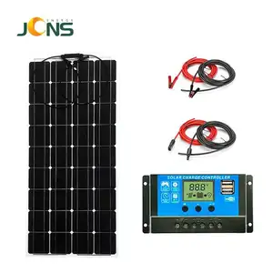 Jcn 경량 고효율 100W ETFE 유연한 태양 전지 패널 키트 캠핑/RV/홈/워터 펌프