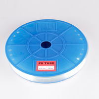 Tuyau en polyuréthane, tube PU 6 mm, bleu, blanc, noir, rouge, orange, transparent, tuyau d'air pneumatique