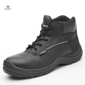 Stivali di <span class=keywords><strong>Sicurezza</strong></span> Comodi e Leggeri - Design Italiano in Pelle, Punta in Acciaio, Scarpe da <span class=keywords><strong>Lavoro</strong></span> Antiscivolo per Operai di Fabbrica e Ufficio - Product Image 1