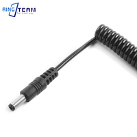 DC-Stecker zu Stecker 5,5x2,5mm Netzteil Spiral kabel BMCC-Kabel DC-Stecker abgewinkelt und gerade Stecker buchse
