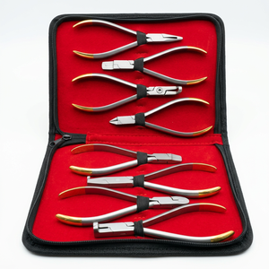 Ensemble de pinces orthodontiques manuelles professionnelles certifiées CE, instruments de pliage, de coupe, de maintien et d'ajustement de fils dentaires - Product Image 1