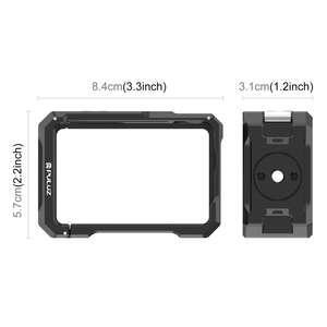 Cadre de <span class=keywords><strong>cage</strong></span> en aluminium de qualité aéronautique PULUZ avec griffe froide pour DJI Osmo Action6, cadre de prise de vue horizontale et verticale - Product Image 2