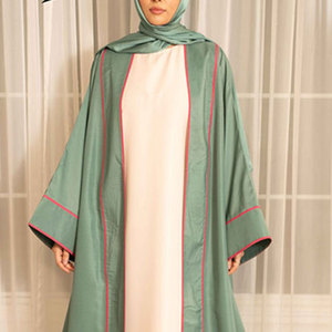 Latest 2026 Breathable Four Season Abaya Designs in Wholesale Muslim Women's Custom Size Islamic Clothing Loose Fit - Product Image 3