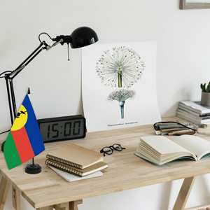 Drapeau <span class=keywords><strong>de</strong></span> table Nouvelle-Calédonie 14x21cm, diverses provinces <span class=keywords><strong>de</strong></span> France, impression numérique polyester - Product Image 5