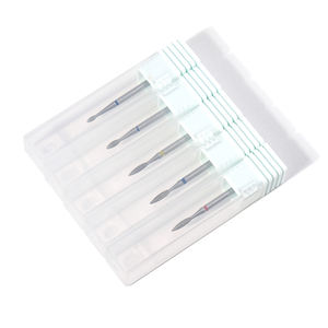 ロシアのマニキュア炎形ネイルドリルビット防錆スチールネイルポリッシャーマニキュアとペディキュア用ダイヤモンドバー付き - Product Image 4