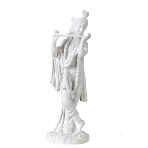 Statua Feng Shui in Resina, Statua di Krishna Indiana Intagliata a Mano, Scultura del Dio Indù del Sud-Est Asiatico per Regali Festivi - Product Image 5