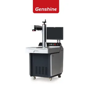 Genshine 20w 30w 50w 100w 200w 레이저 마킹 기계 조각 섬유/UV/CO2 레이저 20w 30w 50w 실린더 모양 표시
