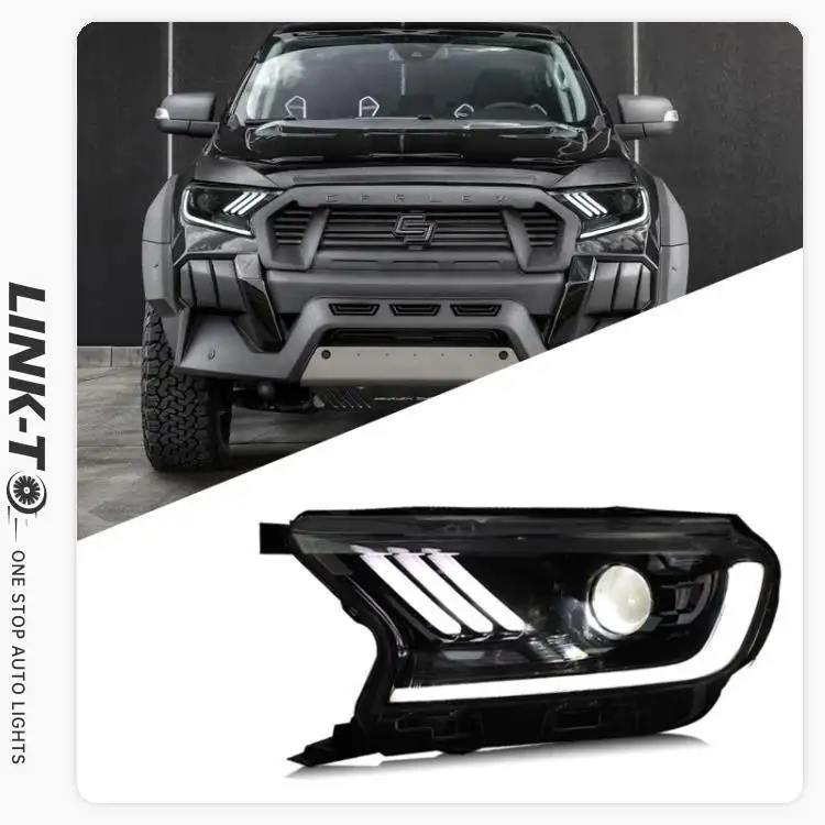 LINK-TO Plug and play LED modified headlamp headlight assembly for ford ranger 2015 2016 2017 2018 2019 2020 2021 head light