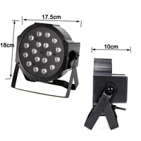 18 projecteurs PAR pour DJ, éclairage de scène DMX 512, activés par le son, pour salons automobiles, mariages, et effets laser