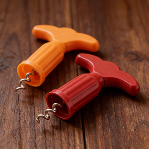 Corkscrew <b>Bottle</b> Opener Portable Multi Function Red Orange Color For Wine Beer Home Use - Product Image 1