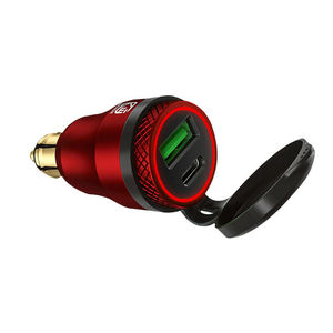 12V motocicleta QC3.0 + PD <span class=keywords><strong>USB</strong></span> C Din <span class=keywords><strong>USB</strong></span> cargador adaptador de enchufe - Product Image 3