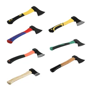 GMTOOLS Pekerjaan Rumah Kepala Baja Pegangan Kayu Pemotongan Dapur Penebang Rusia Tomahawk Kamping Pertempuran Kapak