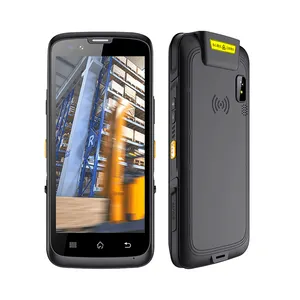 5 polegadas Android 12 NFC WiFi 3GB 32GB 13MP câmera traseira 4300mAh bateria GPS Glonass Beidou Rugged Handheld PDA with Scan function