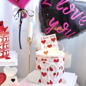 Décoration de gâteau en acrylique en forme de cœur pour la Saint-Valentin, avec motif miel et douceur, pour mariage et fêtes - Product Image 3