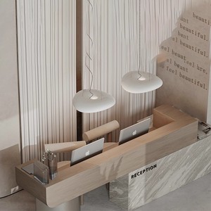 Mới đến thiết kế độc đáo bàn tư vấn hiện đại bàn tiếp tân bằng gỗ cho công ty khách sạn Thẩm mỹ viện - Product Image 3