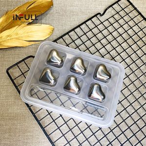Hot Bán Tái Sử Dụng 304 Thép Không Gỉ Hình Trái Tim <span class=keywords><strong>Whisky</strong></span> Rượu Vang <span class=keywords><strong>Ice</strong></span> Cubes Tủ Đông Lưu Trữ Khay Cho Thanh Sử Dụng - Product Image 6