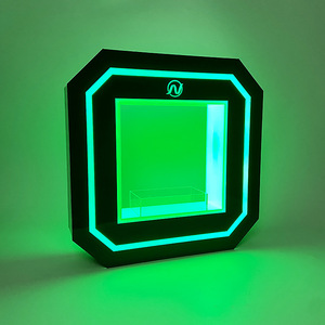 Led Illuminated Wine Holder Square Acrylic Green Party Serving Base For <b>Bar</b> Ktv - Product Image 2