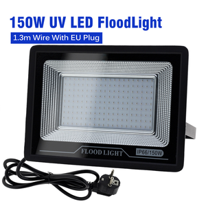 Reflector LED UV de 150W, AC220V, IP66, Resistente al Agua, 395nm 400nm, <span class=keywords><strong>Luz</strong></span> Negra <span class=keywords><strong>Ultravioleta</strong></span> Fluorescente, Lámpara de Escenario para Fiestas de Halloween - Product Image 4