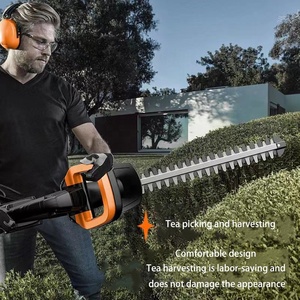 Tondeuse à haies sans fil rechargeable à double lame, cisailles de jardinage à batterie pour clôtures, double lame - Product Image 4