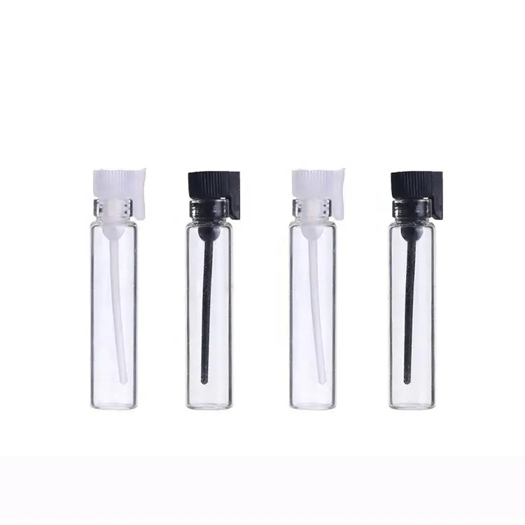 1ml 1.5ml 2ml 3ml 5ml seyahat ince dolum Mini cam örnek Tester flakon parfüm yağları şişeleri