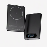 Offre Spéciale : Power Bank Magnétique Sans Fil en Alliage d'Aluminium Durable 5000mAh/10000mAh, Chargeur Portable Personnalisable avec Logo pour Usage Quotidien