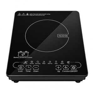 Cocina de Inducción de Cerámica a Batería, Control Táctil, Función de Temporizador, Cocina Eléctrica Multifuncional - Product Image 1