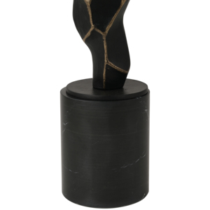 Tavolino Laterale con Base Scultorea Intrecciata e Piano Rotondo Texturizzato, Pezzo d'Arredo Moderno per Soggiorno o Arredamento Casa - Product Image 5