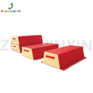 ZONWINXIN usine approvisionnement boîte de saut gymnastique pommeau cheval saut équipement d'<span class=keywords><strong>exercice</strong></span> trapèze 4 Section mousse voûte boîte - Product Image 3