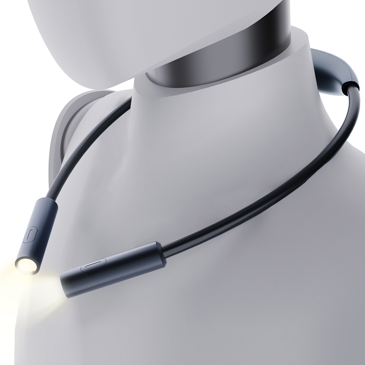 Аккумуляторная батарея с завязками на шее ночного света для чтения фабрика изготовленный на заказ логотип портативный обновленное автомобильное зарядное устройство USB для зарядки 3 вида цветов LED черный маленький