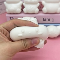 Squishies DIY transfrontaliers en forme de petits pains vapeur et petits ours, jouets anti-stress à rebond lent et doux, vente en gros