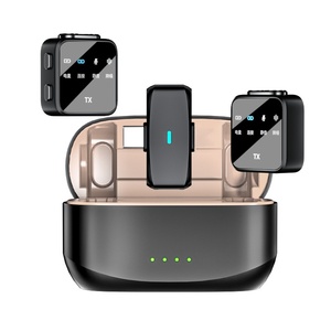 Micrófono inalámbrico de cuello K32 con cancelación de ruido, micrófono 2 en 1 para grabación en vivo, Vídeo corto, almacenamiento para teléfono móvil, micrófono TikTok - Product Image 3