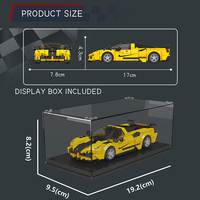 MOULD KING 27141 Curbun V8 Supercar italienne Widebody, Briques à assembler, Jouets pour garçons, Boîte de présentation MOC, Cadeau, Blocs de construction pour enfants
