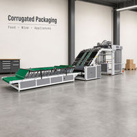 Machine de plastification automatique du papier, plastifieuse à ondulations pour emballages en carton ondulé