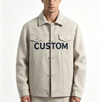 Blouson Bomber Décontracté en Daim pour Homme, Style Usine Personnalisé, Coupe Ample, Haute Qualité, Noir, Coupe-Vent, Veste de Printemps